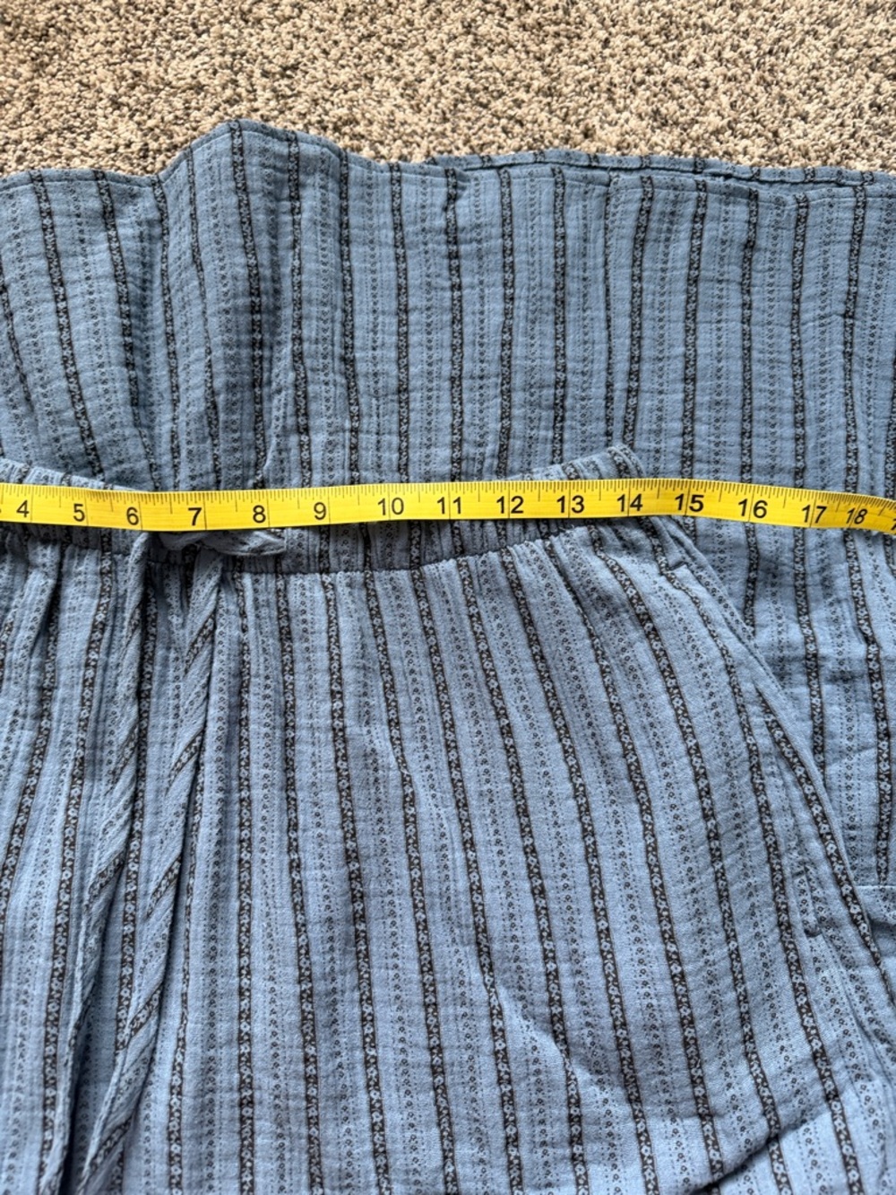 Universal Thread Blue Striped Tiered Maxi Skirt - Picture 4 of 4